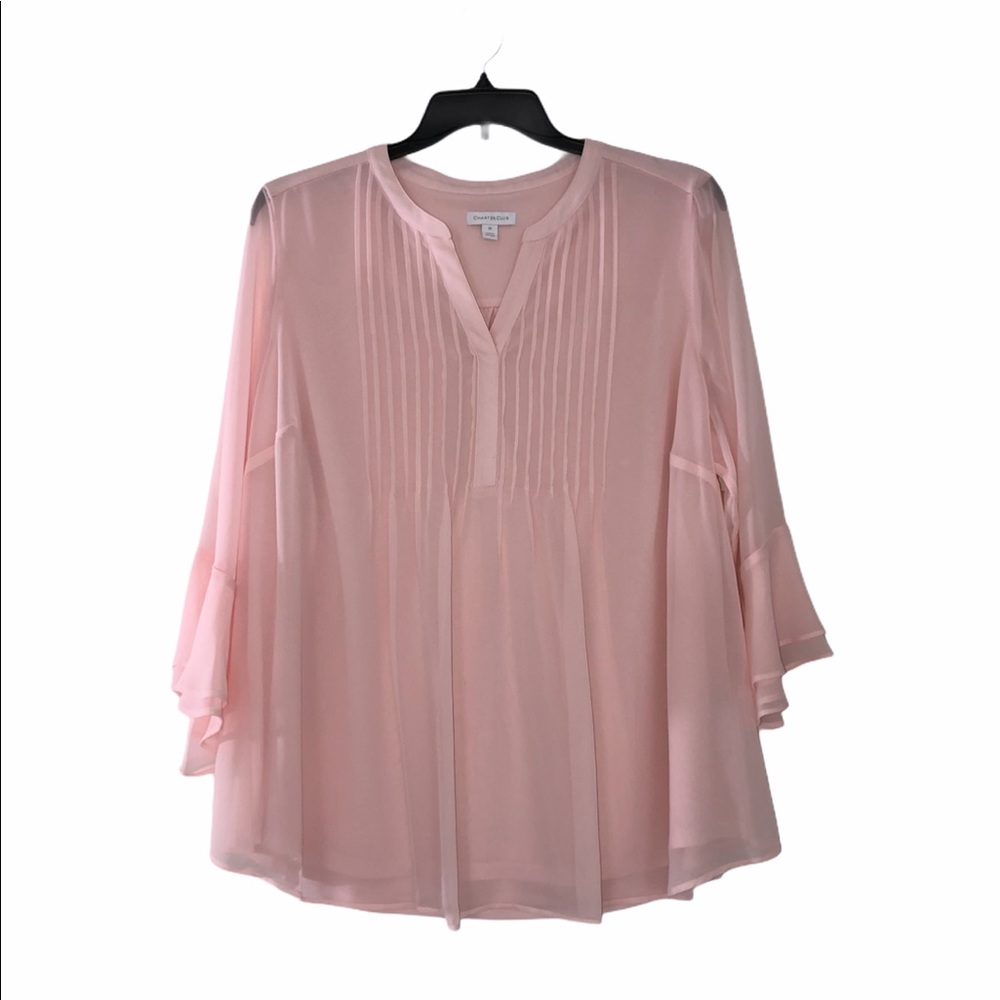 Charter Club Plus Size Pink Blouse